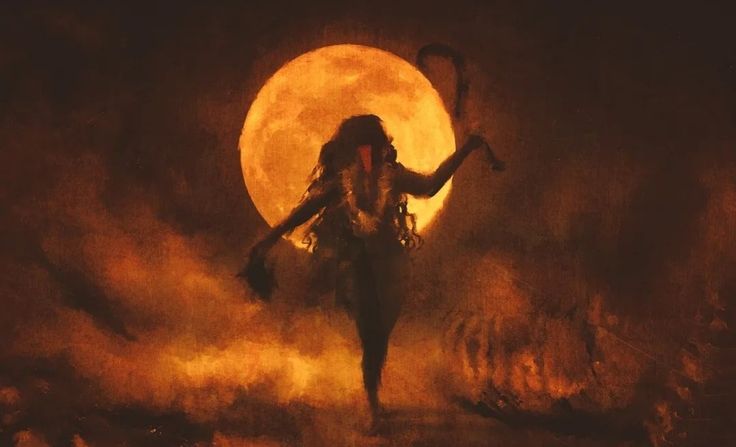 time depicted as Maa Kali